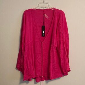 Fashion Nova Hot Pink Swim Cover-Up